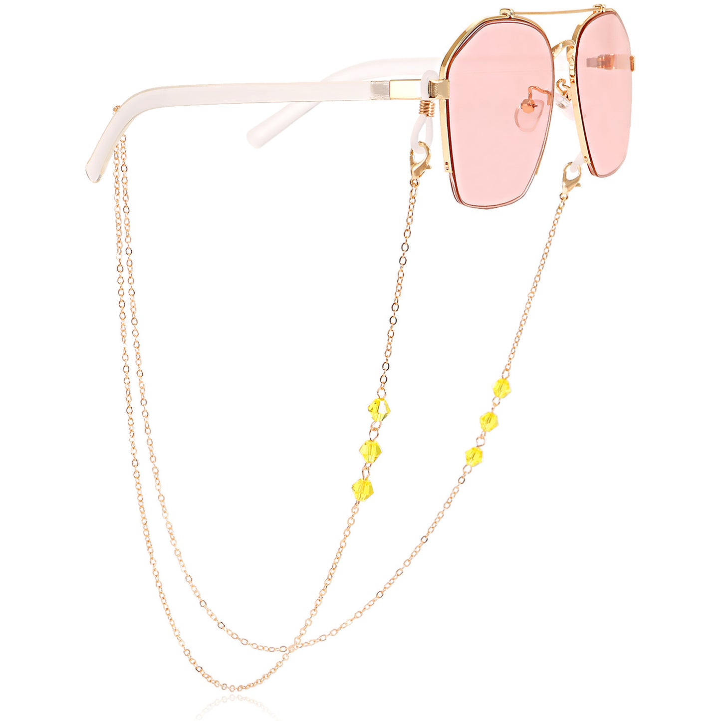Glasses chain mask hanging chain simple crystal glasses hanging chain fashionable sunglasses hanging chain