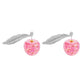 Dongdaemun Pink Cherry Girl Earrings Simple Fashion Wine Red Cherry Retro Temperament Earrings