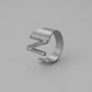 English 26-letter steel peptide ring niche design stainless steel gold-plated cold opening finger jewelry