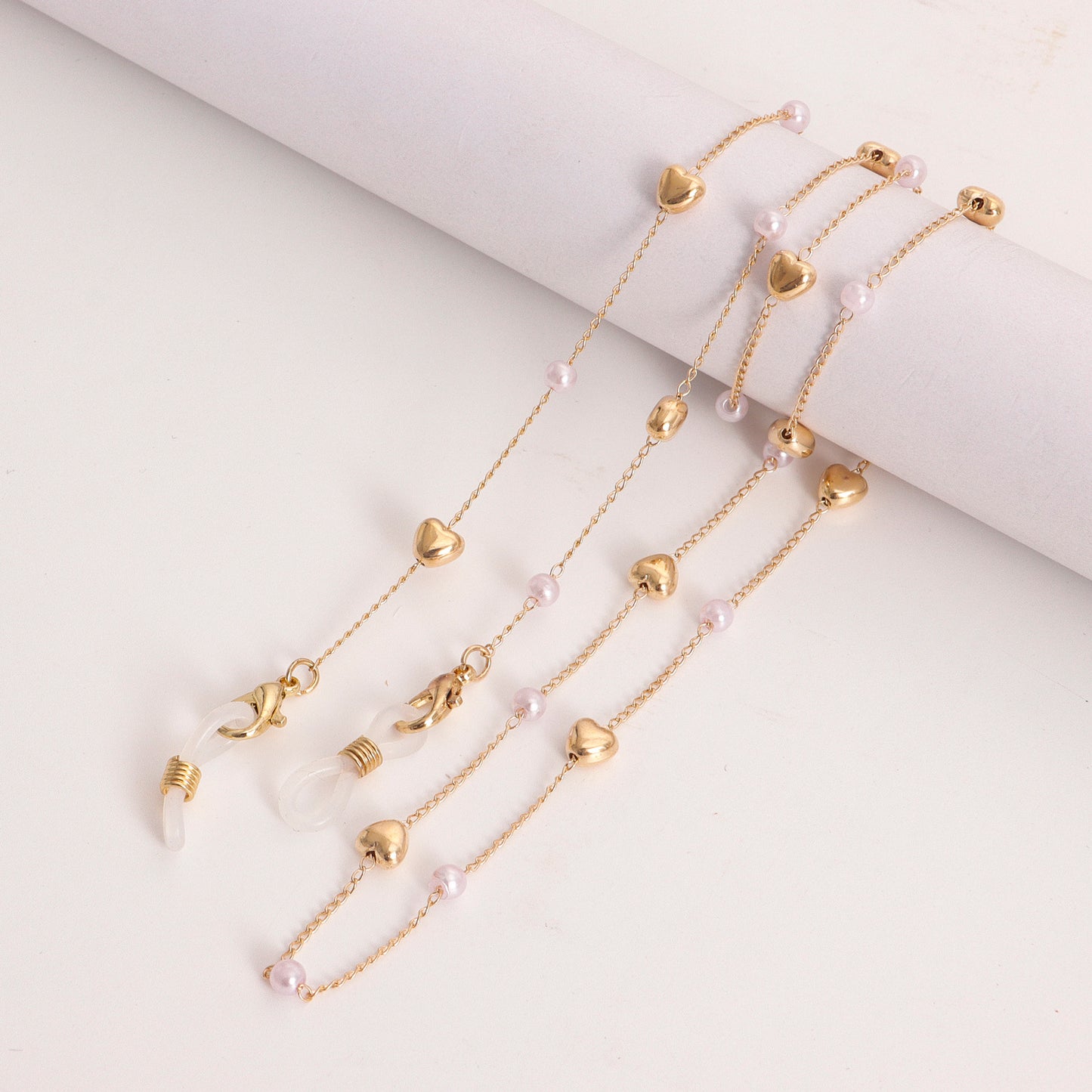 Popular mask hanging chain glasses hanging chain mask chain eye chain love pearl mask chain eye chain