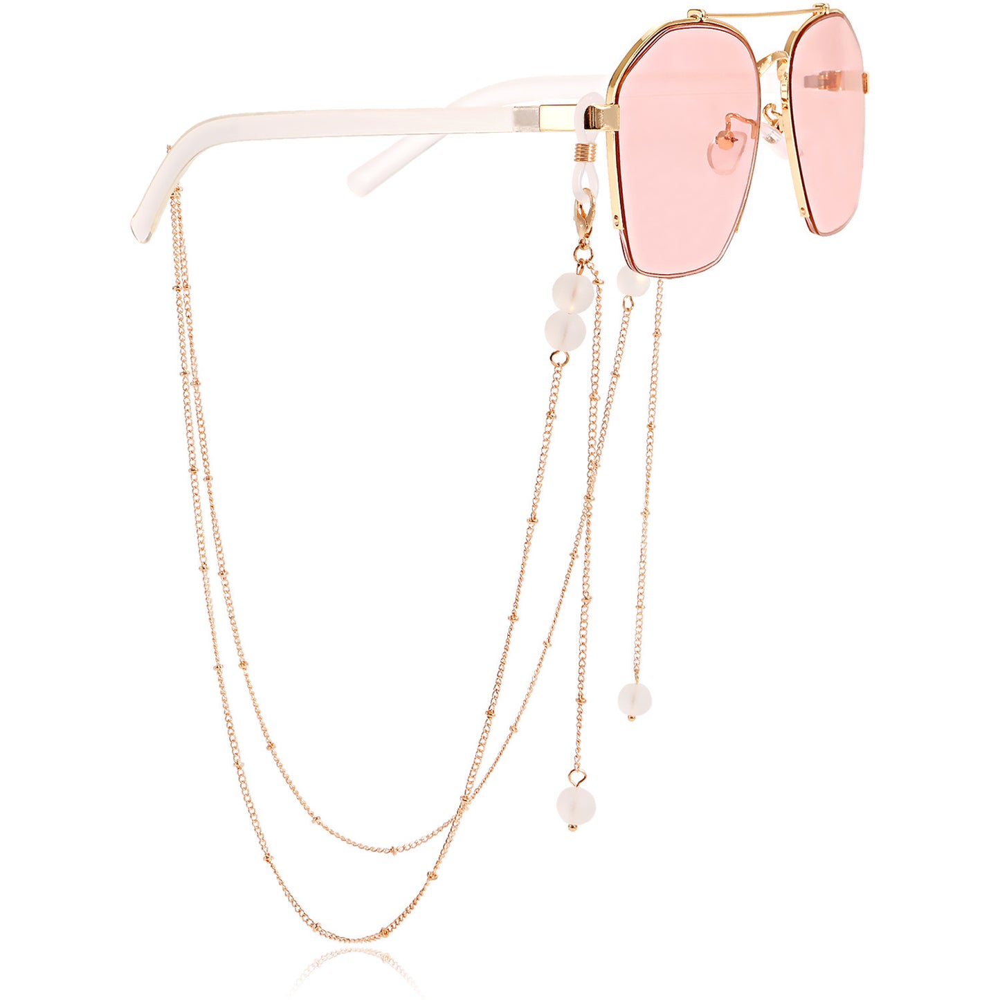 Mask hanging chain glasses hanging chain mask chain glasses chain stone mask chain picture stone glasses chain