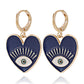 Jewelry ins color devil's eye heart-shaped pendant earrings female trendy cool eyes love earrings