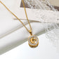 Kuaishou live broadcast fashion inlaid zircon four-leaf clover necklace femininity girls high sense creative simplicity
