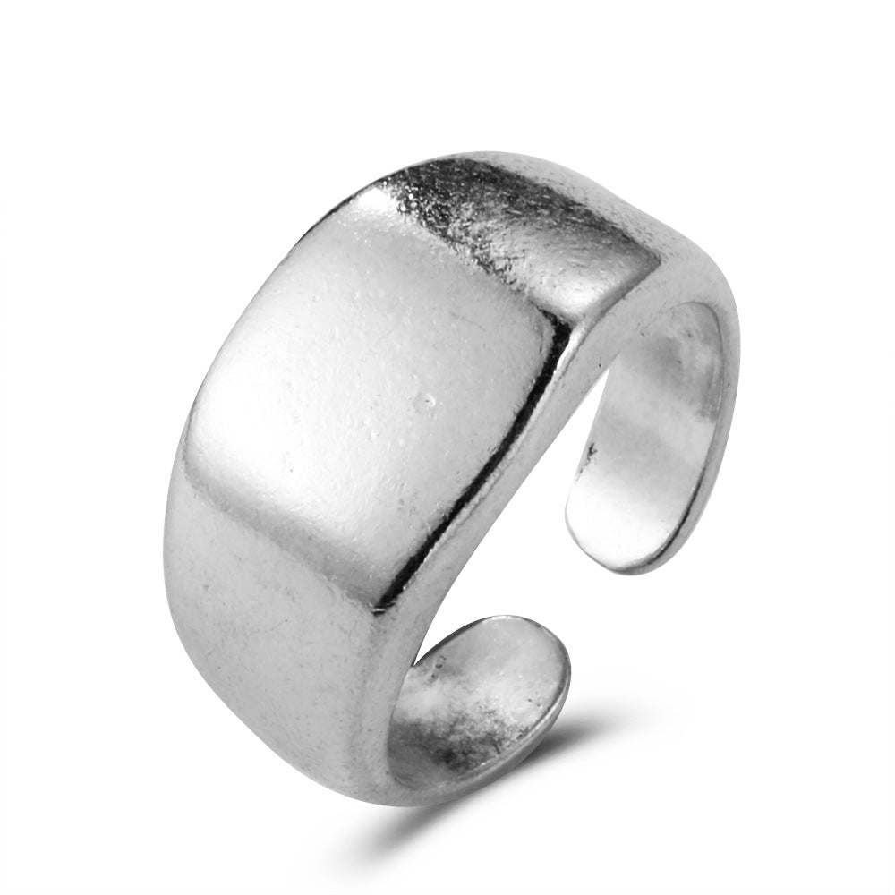 Old opening geometric ring ins personality trend adjustable irregular ring punk jewelry female