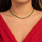 Ornament simple contrast color rice bead beaded necklace female fashion creative Christmas necklace choker