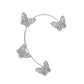 Mori Super Fairy Diamond Butterfly Ear Hanging Earbone Clip Fashion Temperament Niche Design No Pierced Ear Clip Versatile Earrings