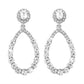 E1678 French light luxury retro simple pearl earrings rhinestone temperament personality niche design earrings