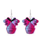 Halloween series earrings dark skull heart-shaped earrings female fashion creative funny spider exaggerated earrings