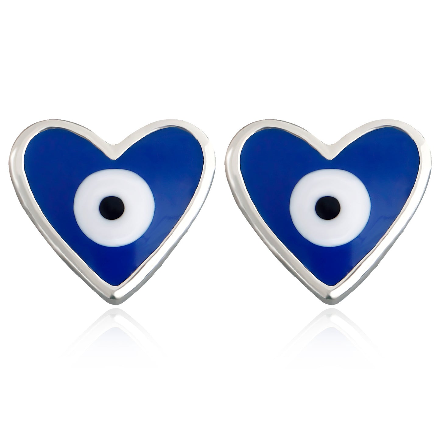 Jewelry mini heart-shaped devil's eye earrings earrings earrings high-end niche earrings