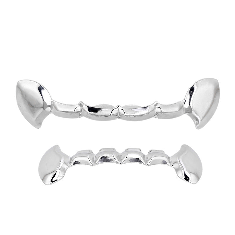 HIPHOP full diamond metal hip hop poker shape braces fashion trend rock denture jewelry