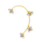 Mori Super Fairy Diamond Butterfly Ear Hanging Earbone Clip Fashion Temperament Niche Design No Pierced Ear Clip Versatile Earrings