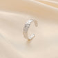 Fashion Simple Versatile Stainless Steel Ring Irregular Open Ring Ladies Ring Jewelry