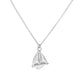 18 Years Jewelry Fashion Simple Sailboat Necklace Sailboat Shape Pendant Electroplated Gold and Silver