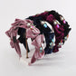 F4897 personalized bowknot pearl headband velvet light luxury rhinestone temperament sweet retro elegant headband