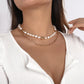 N1351 Elegant Retro Ethnic Necklace Pearl Shell Chain Multi-element Necklace Exaggerated Necklace