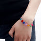 Jewelry Bohemian Mixed Color Rice Beads Colorful Heart Bear Necklace Bracelet Set Cartoon Female