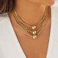Jewelry exaggerated metal ball pendant necklace personality multi-layer box chain retro necklace female