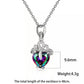 Fashion Love Love Pendant Heart Shape Diamond Necklace Women's Tourmaline Crystal Accessories Jewelry Gift
