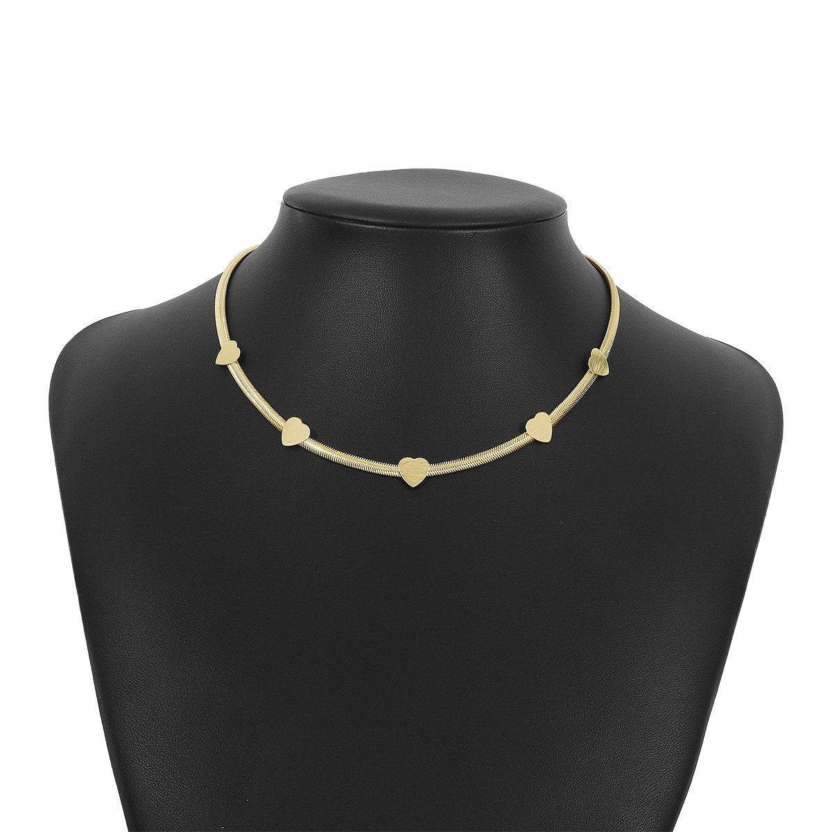 1168 Minority Net Red Necklace Snake Bone Chain Heart Cold Necklace Simple Sweet and Spicy Metal Necklace Female