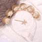 2F746 personalized alloy shell headband is specially for creative seaside holiday hairpin hair accessories
