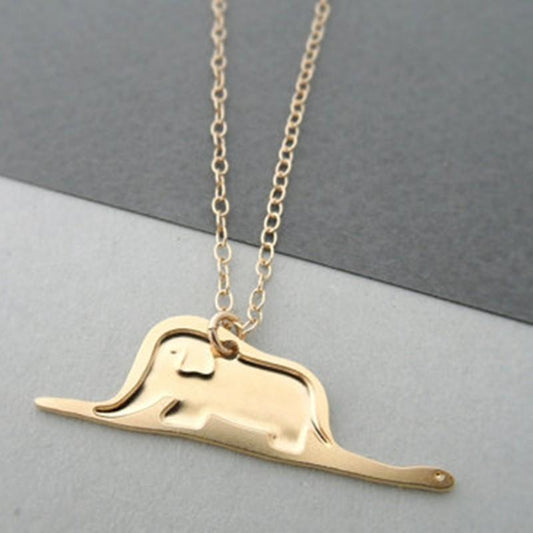 Creative Personality Trinkets Good Luck Lucky Elephant Pendant Necklace
