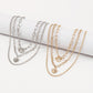 N162 Jewelry exaggerated multi-layer chain punk necklace niche indifferent love necklace