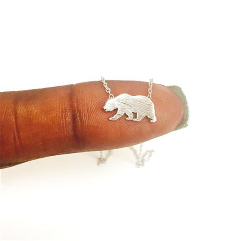 Accessories Explosive Cute Mother Bear Gold Plated Silver Necklace Mother's Day Gift