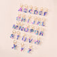 ins jewelry personality colorful 26 letters earrings colorful stone resin earrings fashion earrings