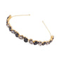 F1846 Glass brick fine-edged hair accessories temperament elegant hairpin head hoop trendy simple creative hair hoop