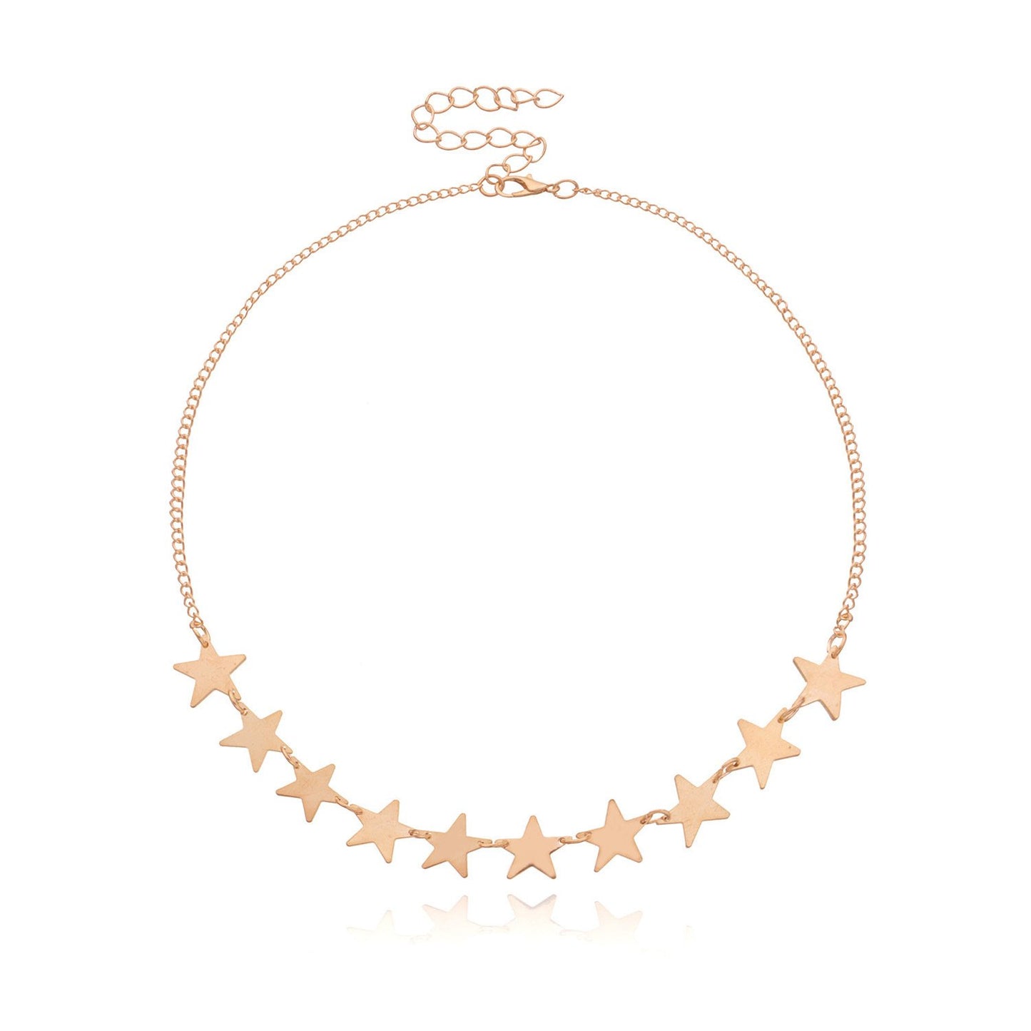 Jewelry Alloy Pentagram Short Necklace Necklace Women's Fashion Personality Star Pendant Necklace