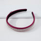 F3621 Simple Rhinestone Headband Women Retro Trendy Candy Color Hair Accessories Creative Claw Chain Hong Kong Headband Women