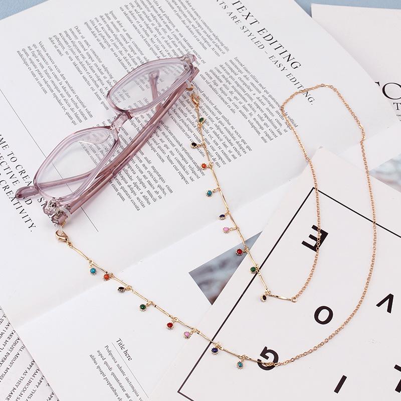 ins glasses chain fashion acrylic sunflower non-slip mask lanyard anti-lost glasses hanging chain