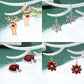 Christmas series earrings cartoon cute dripping oil simulation snow elk earrings autumn and winter