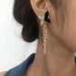 E1118 Jewelry Alloy Drip Oil Chain Butterfly Micro-Inlaid Earrings Personalized Tassel Long Earrings