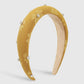 F4925 Simple Small Fresh Fashion Geometric Headband Candy Color Rhinestone Sponge Fabric Flower Headband