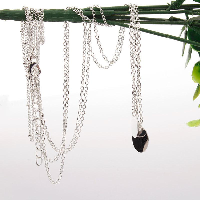 Jewelry star with the same style street shooting fashion simple sequin multi-layer suit necklace female