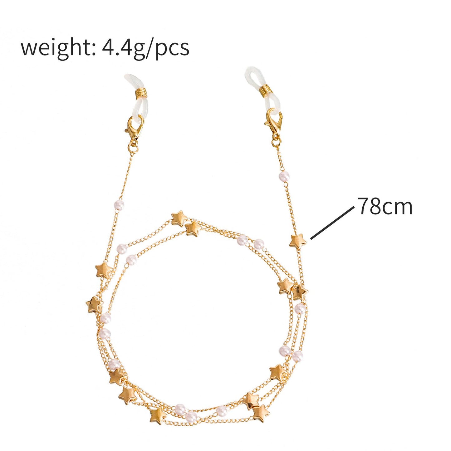 Popular mask hanging chain glasses hanging chain mask chain eye chain love pearl mask chain eye chain