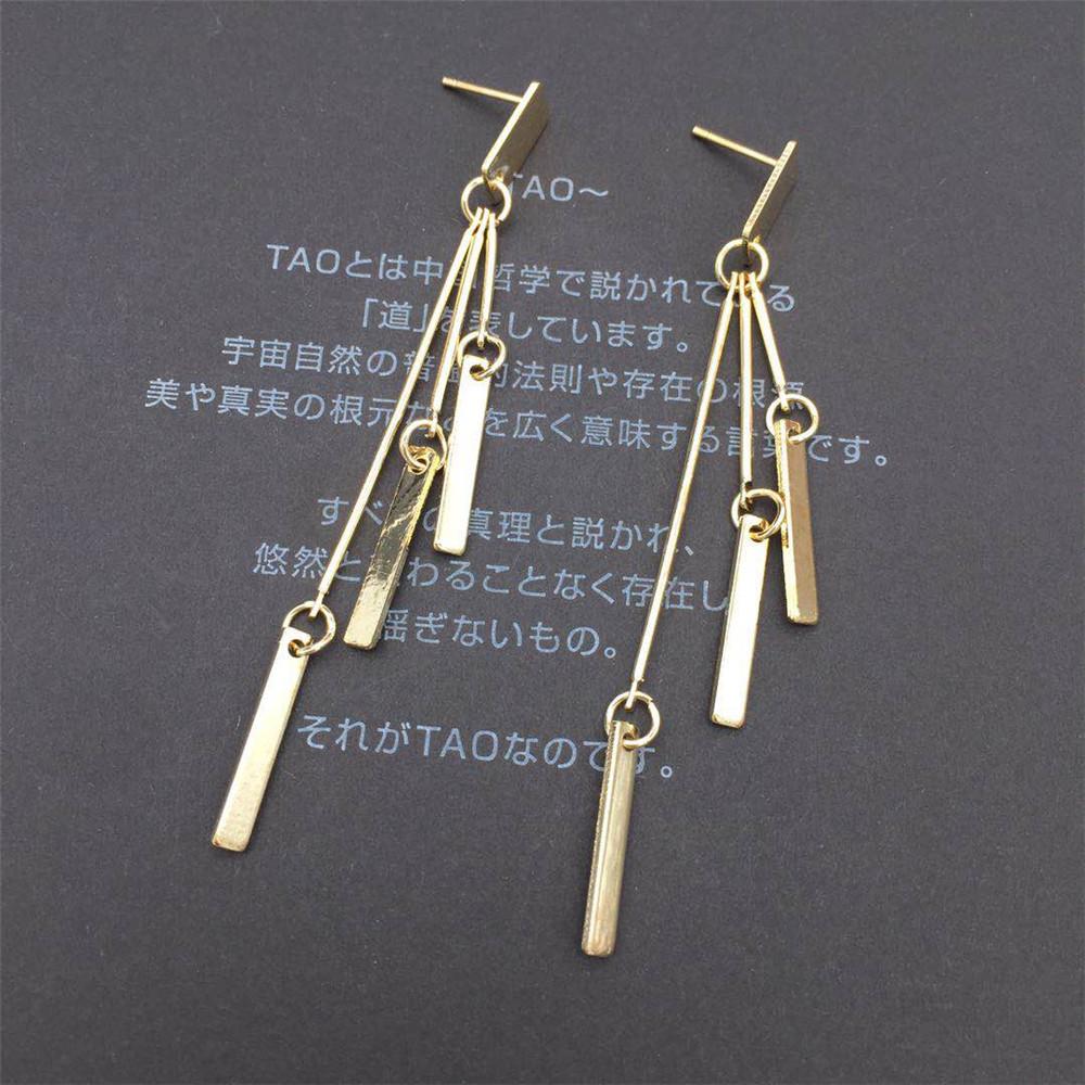 Simple Fashion Girl Heart Stud Earrings Three Pieces Earrings Shiny Metal Female Earrings