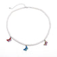 Jewelry personality ins imitation pearl geometric necklace creative retro color butterfly suit necklace