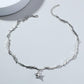 Jewelry ins creative thorns iron thorn flame clavicle chain necklace hip-hop sweater necklace