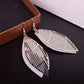 Retro Casual Hollow Out Multi-Level Leaf Ladies Frosted Earrings Jewelry 3 Colors