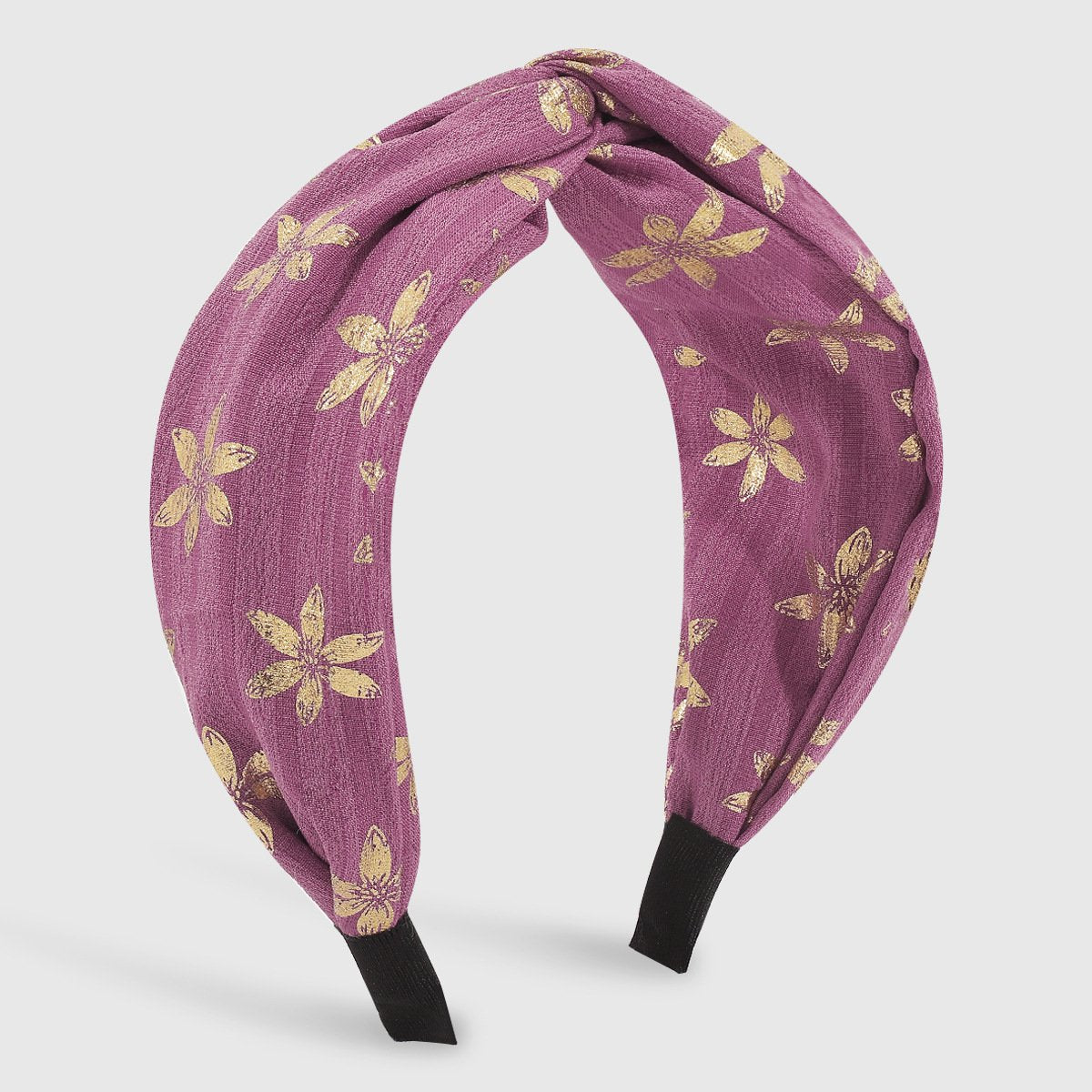 F594 Fabric Simple Retro Contrast Color Cross Knotted Headband Wide Side Sweet Going Out Non-slip Elegant Hairband Female