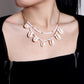 Jewelry exaggerated natural shell pendant necklace femininity multi-layer rice beads handmade chain necklace