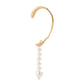 Jewelry Imitation Pearl Tassel Contour Ear Hanging No Ear Piercing Simple Geometric Versatile Niche Ear Clip Women