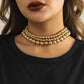 Jewelry Punk Exaggerated Ball Chain Necklace Trend Personality Geometric Beaded Clavicle Necklace
