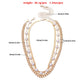 Jewelry Retro Exaggerated Round Pearl Necklace Female Personality Simple Snake Shape Multilayer Necklace