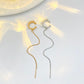 ins simple pearl ear bone clip female fashion temperament niche design long tassel ear wire single earring