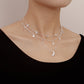 Jewelry Star Moon Pendant Double Layer Necklace Creative Retro Simple Alloy Necklace
