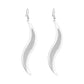 Fashion ear jewelry frosted willow leaf earrings creative alloy leaf earrings earrings