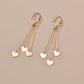 Popular Iron Piece Heart Earrings Retro Fashion Long Tassel Earrings Earrings Accessories